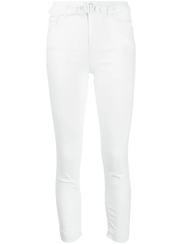 buckle white jeans