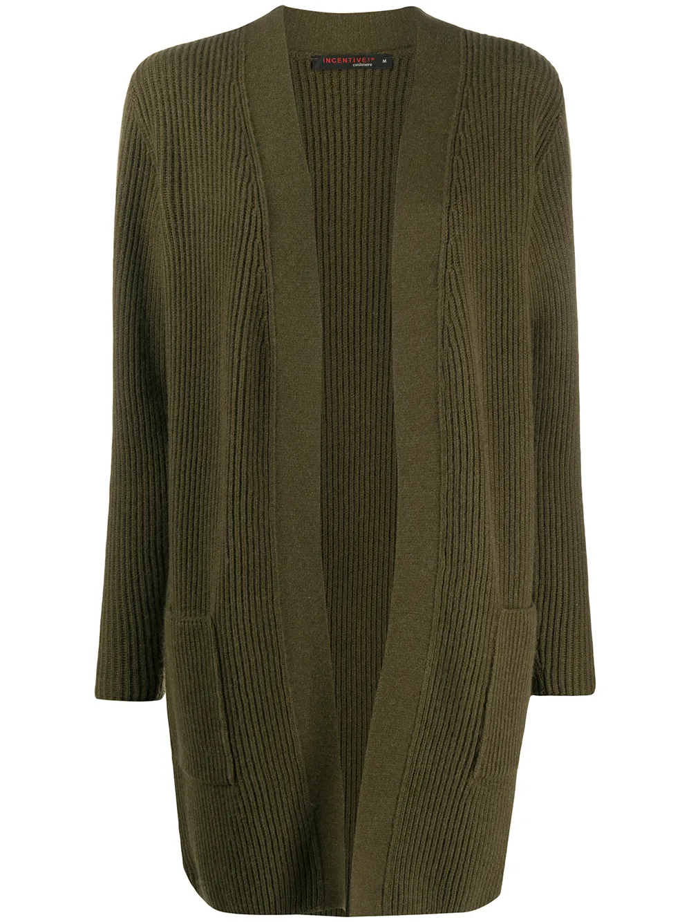 Incentive! Cashmere кашемировое пальто-кардиган в рубчик Incentive! Cashmere кашемировое пальто-кардиган в рубчик