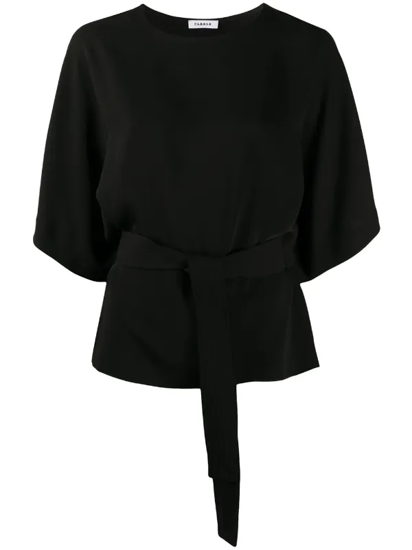 black belted blouse