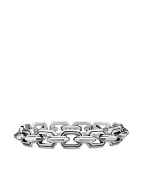 David Yurman sterling silver Deco Link bracelet (11mm)