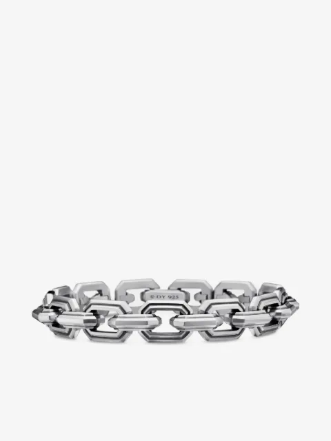 David Yurman 데코 링크 스털링 실버 브레이슬릿 11mm