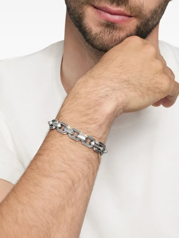 David Yurman Deco Link ブレスレット 11mm スターリングシルバー