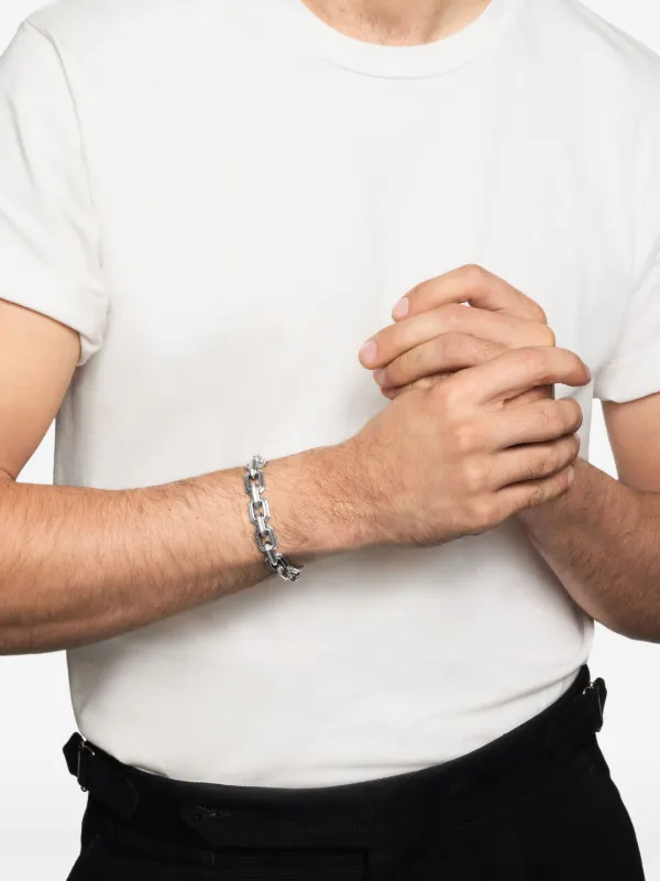 David Yurman Deco Link ブレスレット 11mm スターリングシルバー