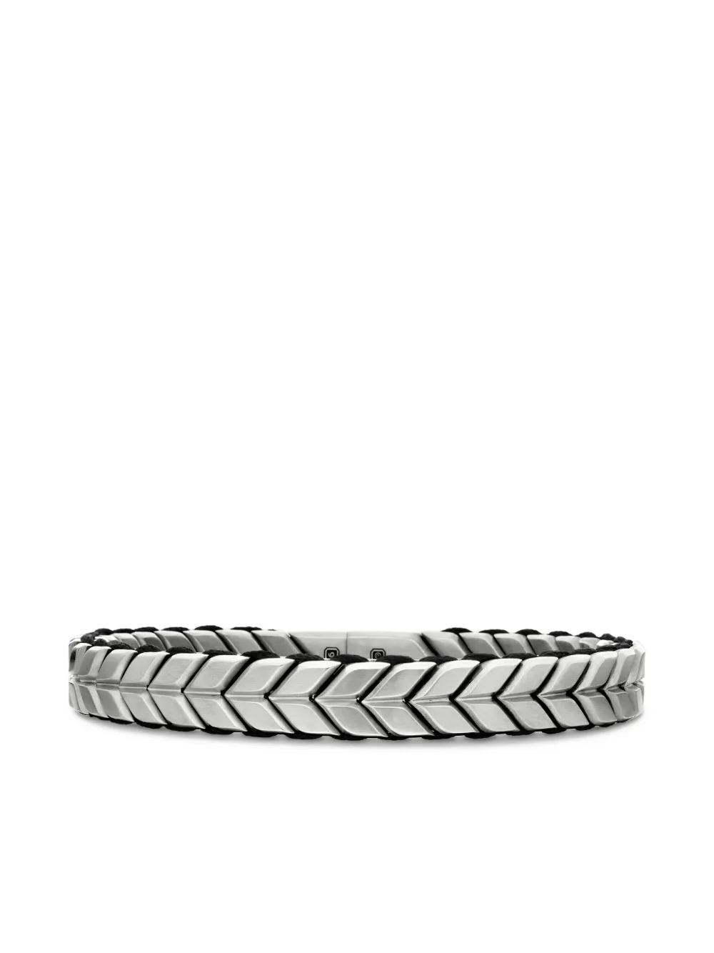 David Yurman Chevron Woven ブレスレット 9mm スターリングシルバー - シルバートーン David Yurman Chevron Woven ブレスレット 9mm スターリングシルバー - シルバートーン