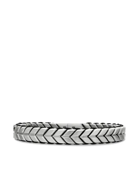David Yurman sterling silver Chevron Woven bracelet (9mm)