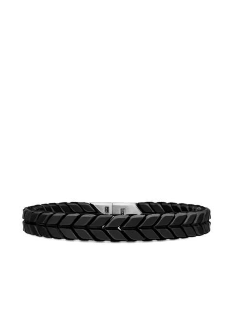 David Yurman سوار تيتانيوم مضفر بنقش شيفرون (9 ملم)