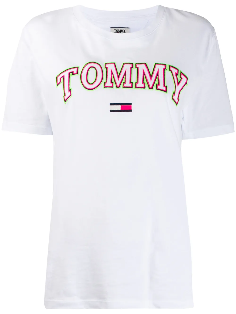 tommy jeans neon t shirt