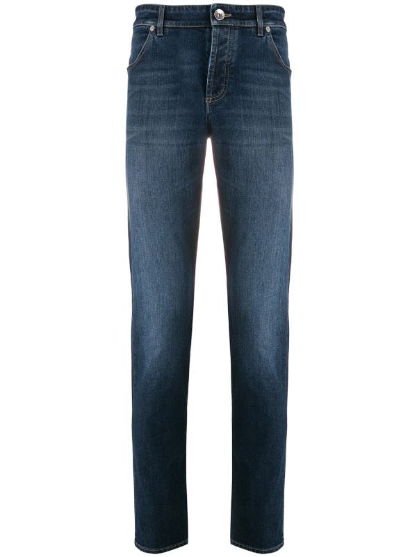 Dark blue hot sale stonewash jeans