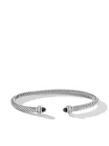 David Yurman sterling silver Classic Cable diamond bracelet (4mm)