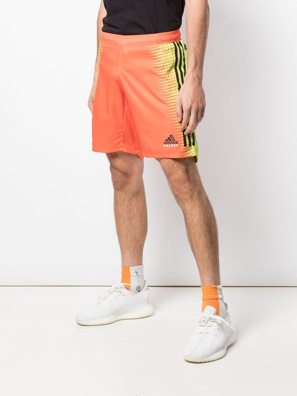 Shop Palace Goalkeeper Graphic-print Shorts In Orange