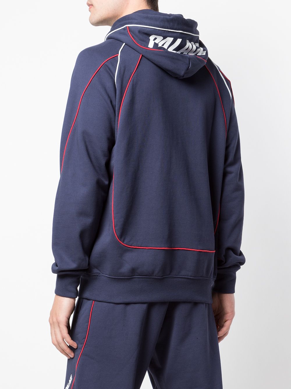 Shop Palace Sidewinder Logo-print Hoodie In Blue