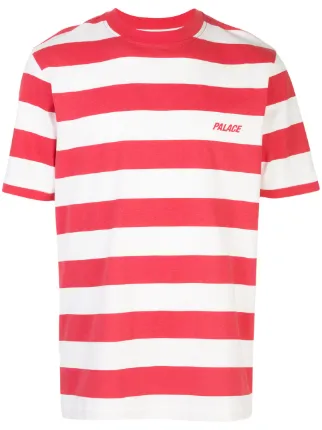 Shop red \u0026 white Palace striped T-shirt 
