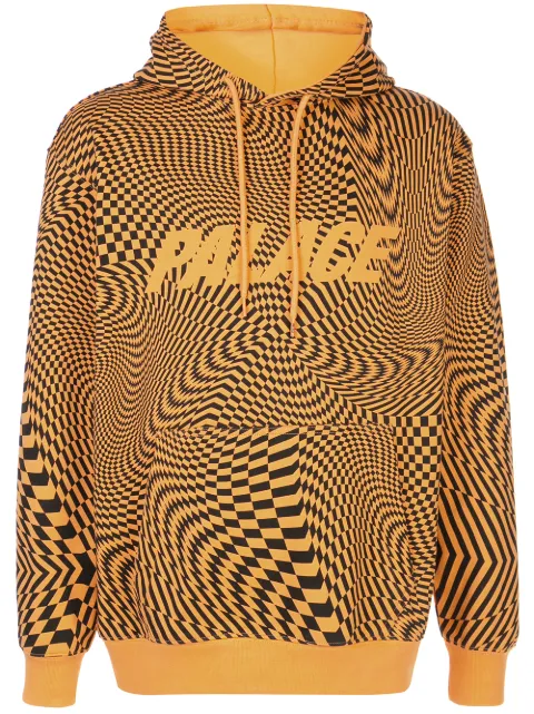 palace orange moletom com capuz