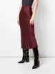 ANINE BING Bar midi silk skirt