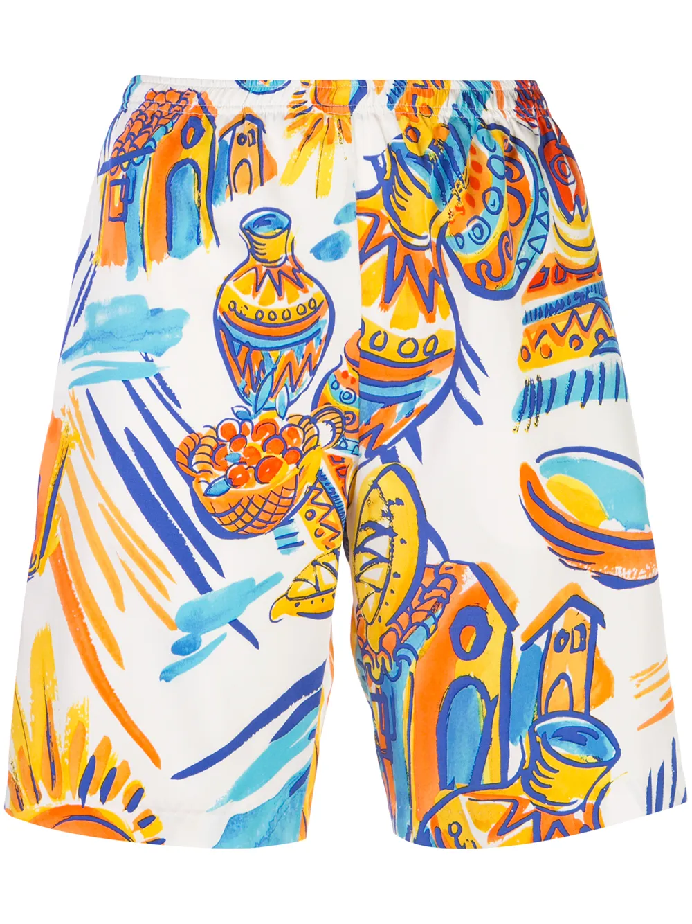 фото Maryam nassir zadeh graphic print shorts