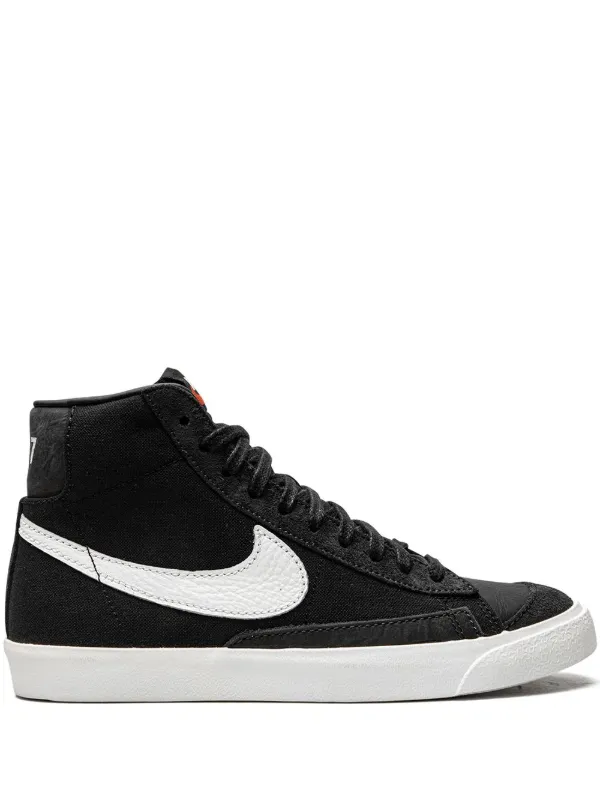 nike mid blazer 77 black suede