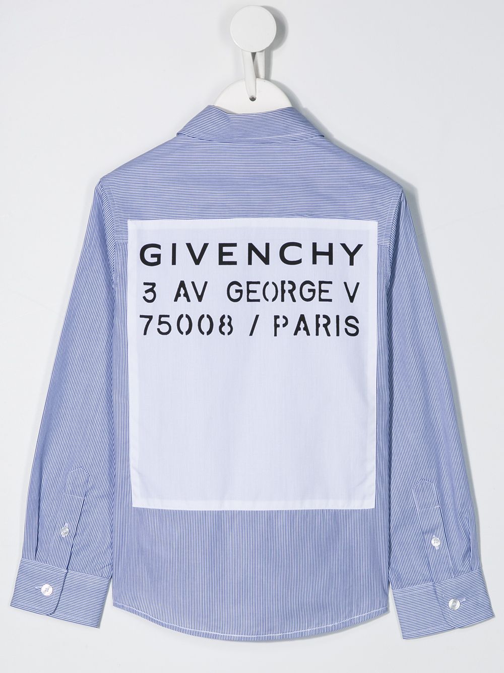 фото Givenchy kids полосатая рубашка на пуговицах