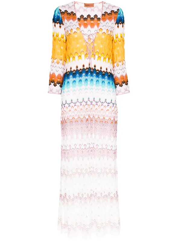 v neck kaftan dress