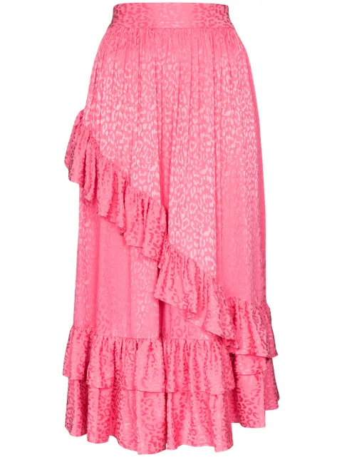 Batsheva Saia midi com monograma FF
