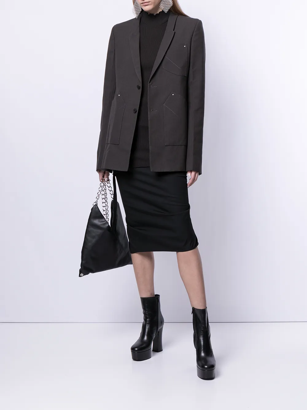 Rick Owens Blazer - Bruin