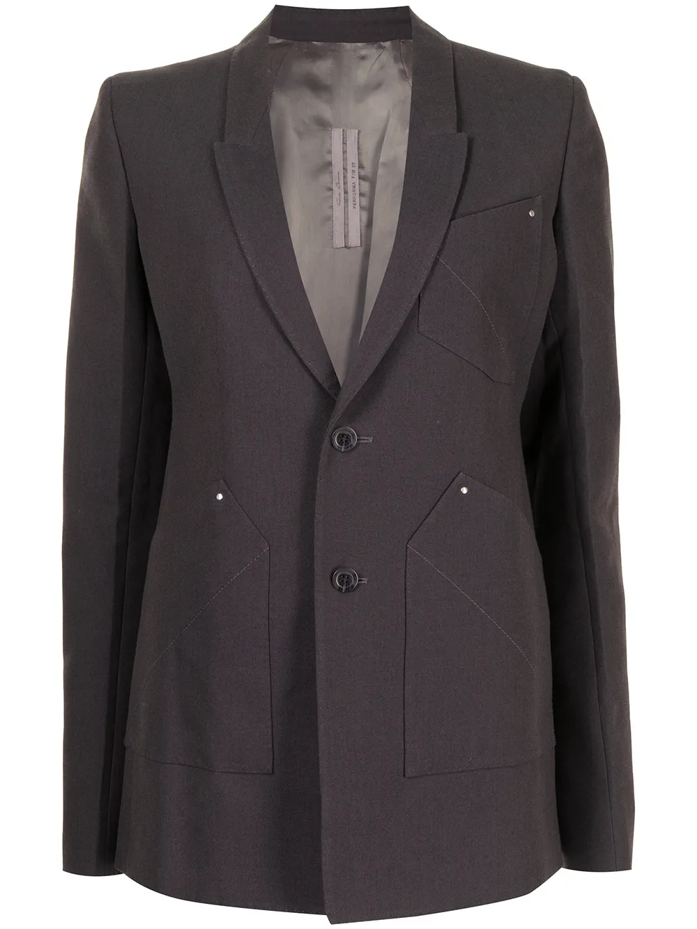 

Rick Owens blazer Extreme Performa - Marrón