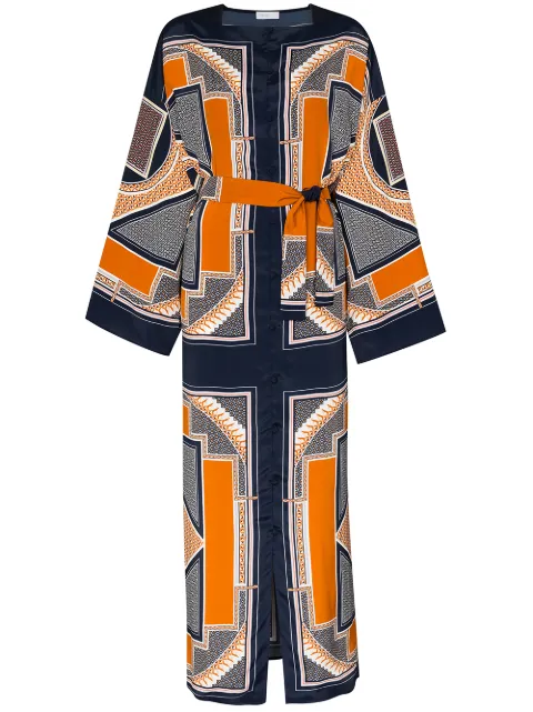Rosetta Getty geometric-print Maxi Dress - Farfetch
