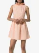 Batsheva vestido corto Prairie con volantes en el cuello