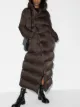 الصورة 2 من Rick Owens معطف منفوخ بهودي ومبطن بريش