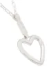 AMBUSH sterling silver heart charm necklace