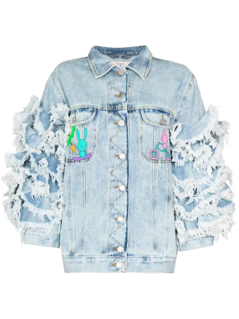 Natasha Zinko Ruffled Denim Jacket 
