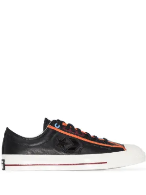 converse chuck taylor ox trainers in triple black leather