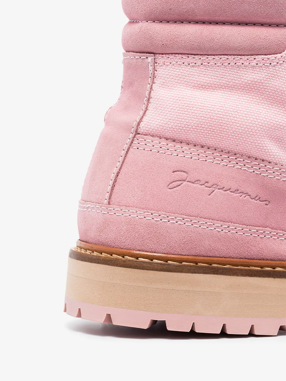 JACQUEMUS PINK LES CHAUSSURES GARRIGUE SUEDE ANKLE BOOTS,205FO052057540014814951
