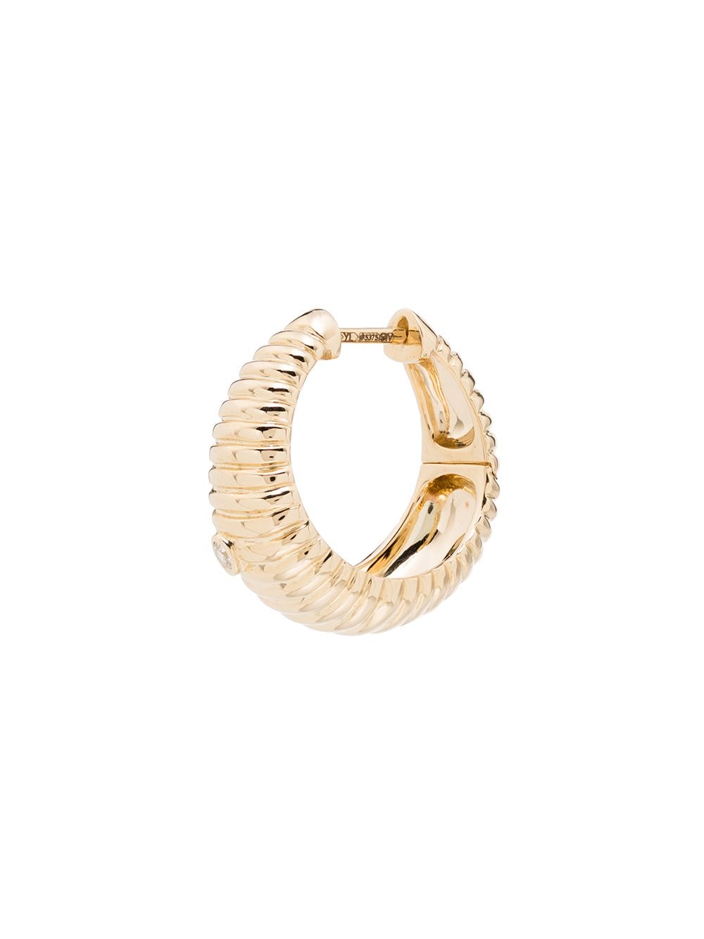 фото Yvonne léon золотая серьга-кольцо с бриллиантом