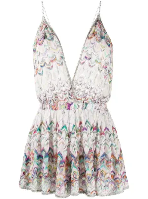 Missoni Mare بلاس سوت مطبوعة برقبة V