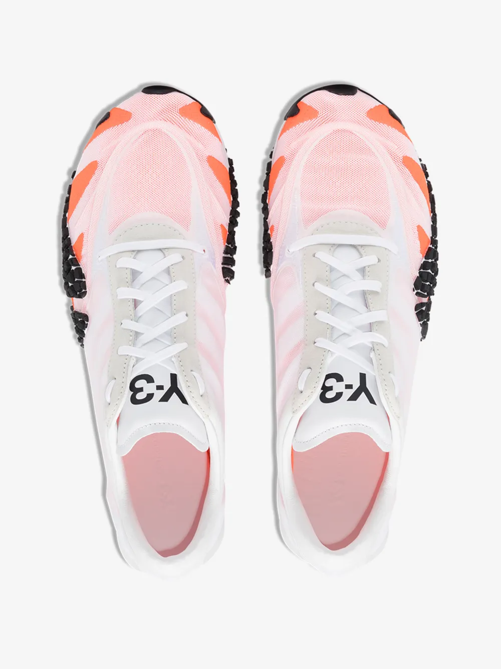 Y-3 WHITE REHITO DUAL LAYER SNEAKERS,EH204714815426