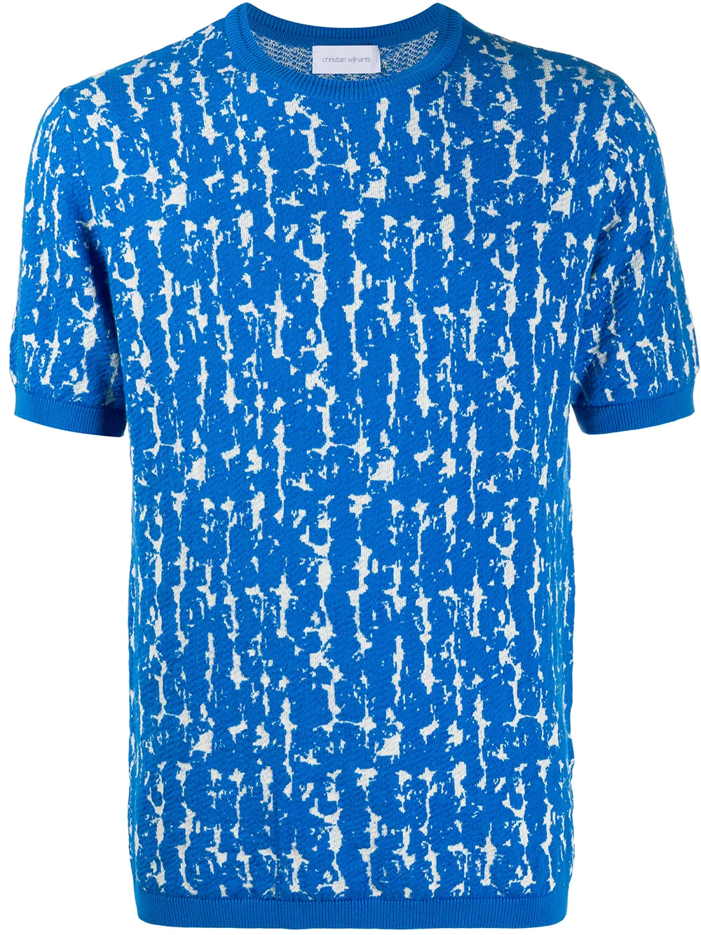 фото Christian wijnants abstract-pattern knitted t-shirt