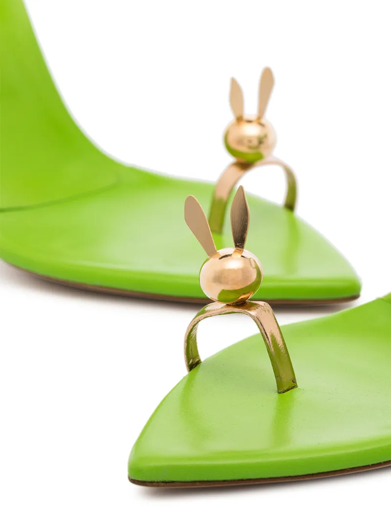 NATASHA ZINKO BUNNY RING 110MM SANDALS