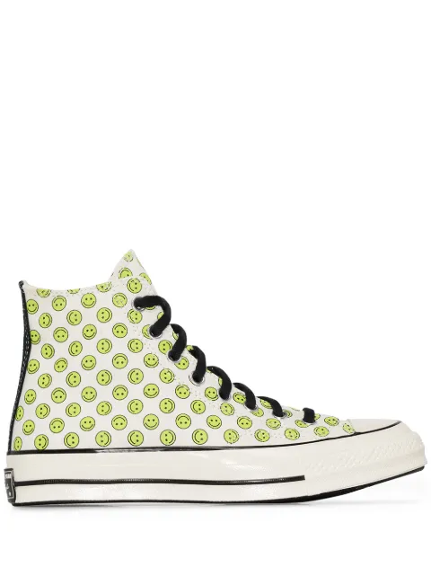 converse with smiley face