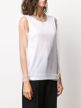 plain relaxed fit tank top展示图