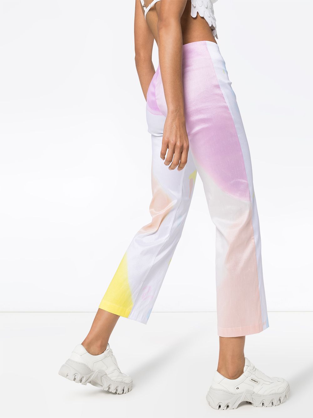 фото Collina strada tie-dye mariposa cropped trousers