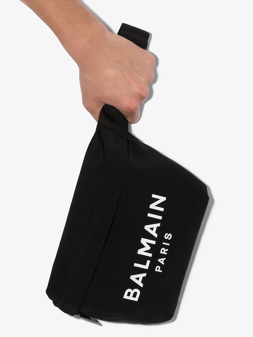 BALMAIN BALMAIN BLACK LOGO CROSS BODY BAG,TM0S087TNYC14818556