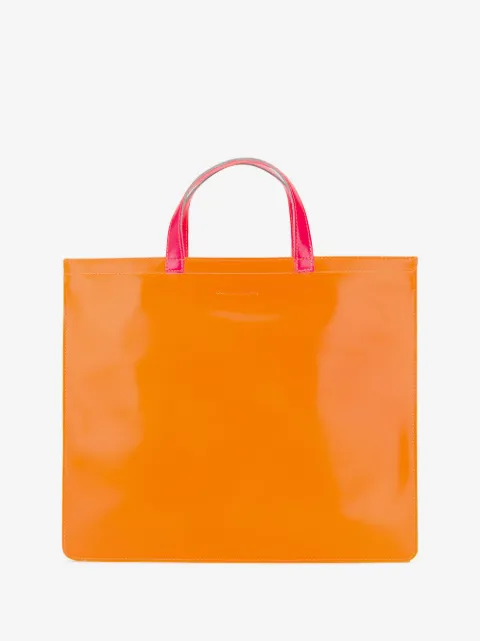 Comme Des Garçons Wallet colour-block tote bag