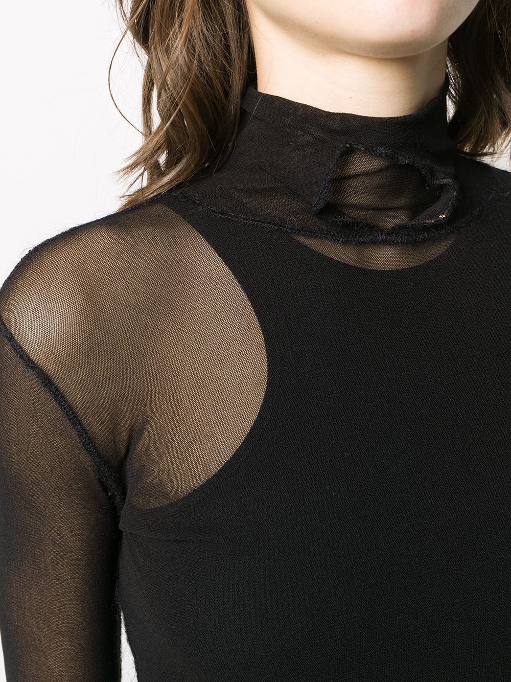 фото Jean paul gaultier pre-owned 1990s sheer top