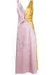 Image 1 of Pinko twisted detail two-tone dress
