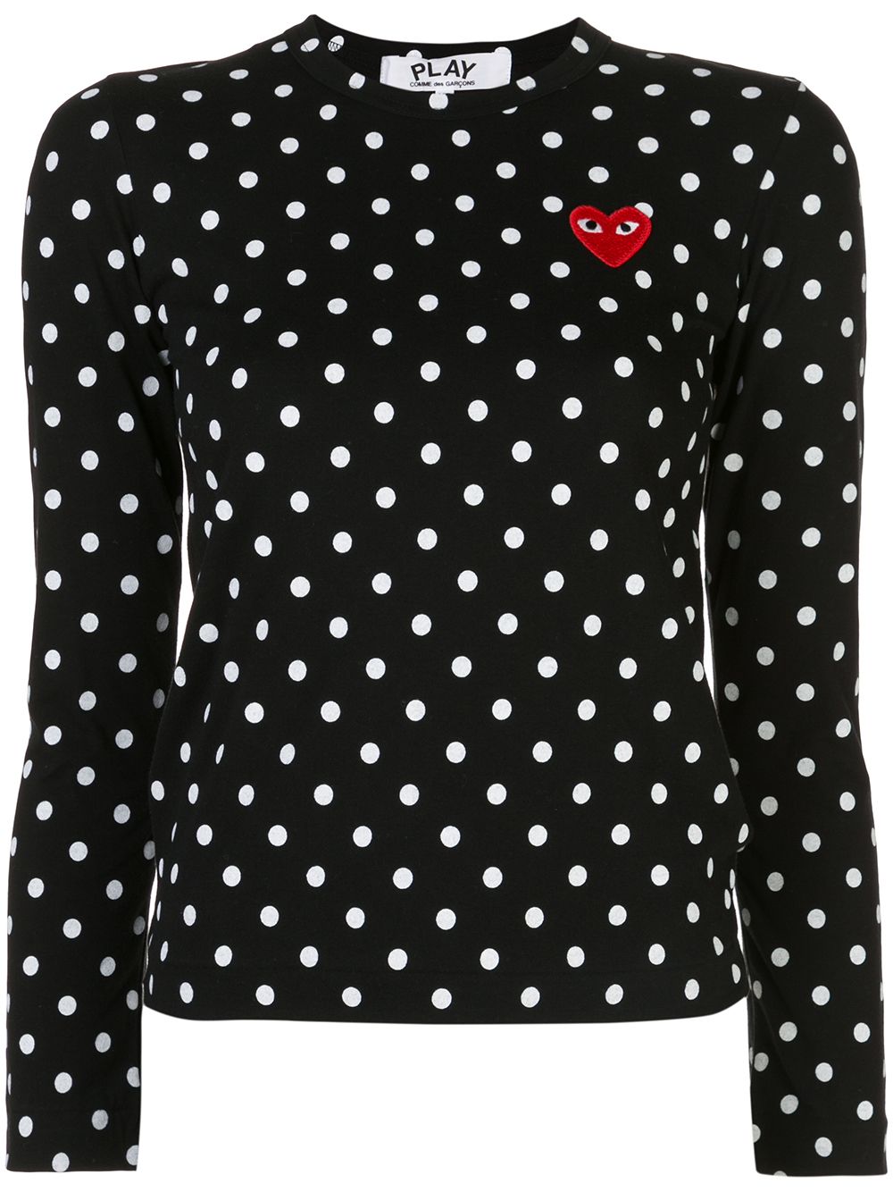 

Comme Des Garçons Play polka dot T-shirt - Black