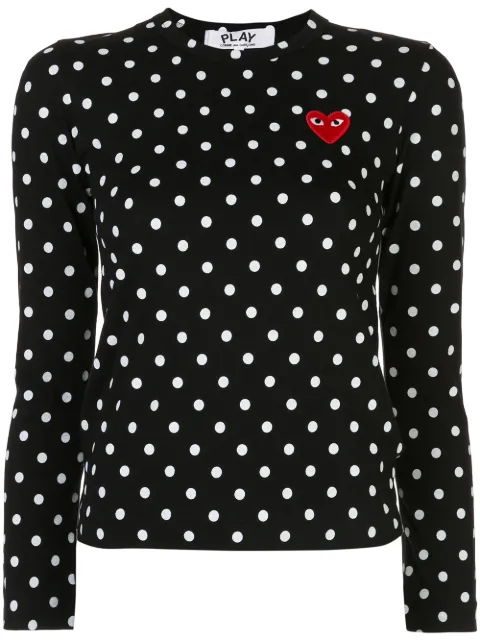 Comme Des Garçons Play polka dot T-shirt