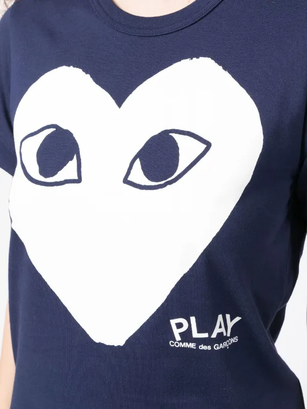 Comme Des Garçons Play Printed T-shirt | Azul | FARFETCH CO