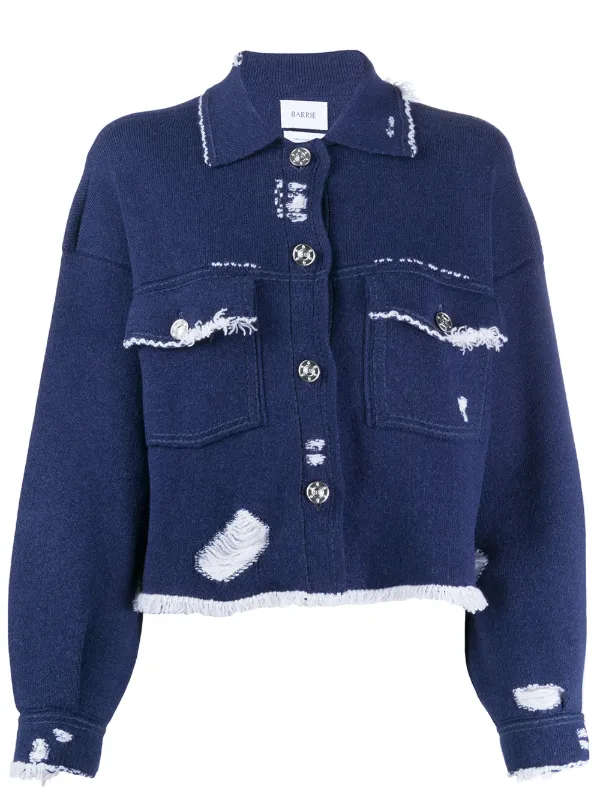 blue button up cardigan