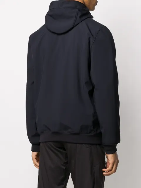 soft shell badge hooded jacket