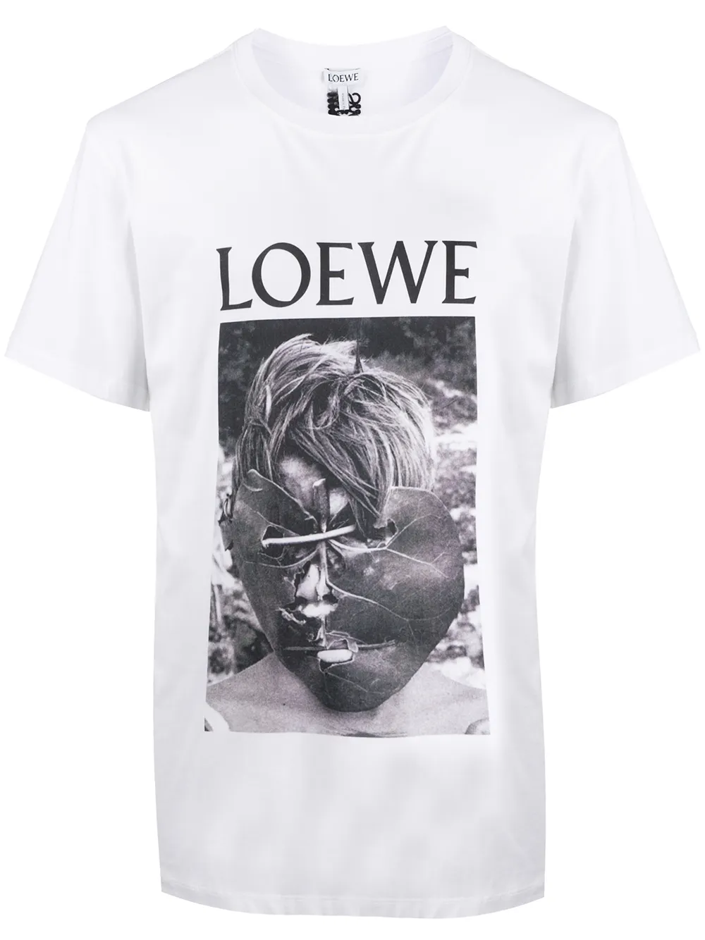 Shop Loewe Photo Print Logo T-shirt In White